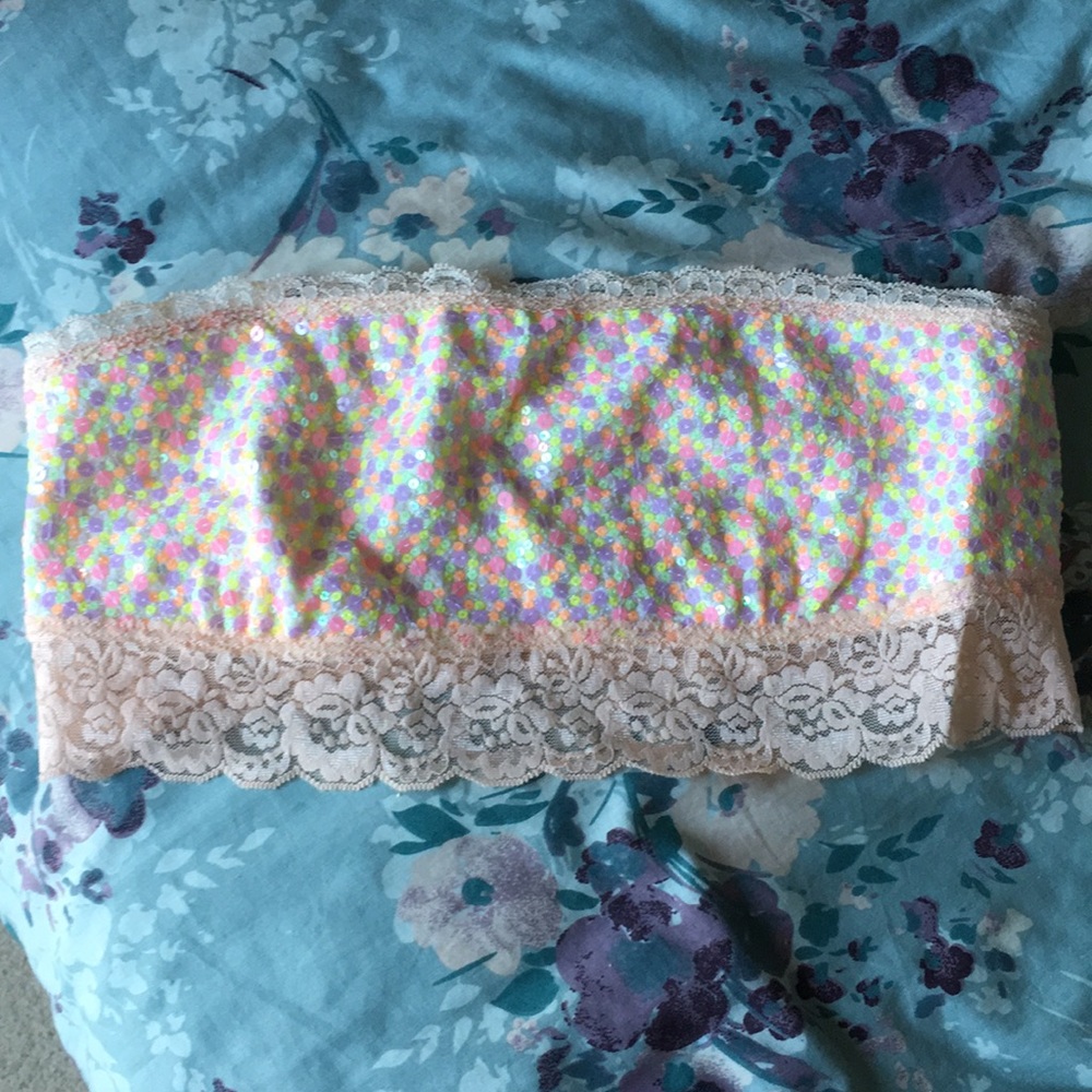 VS Pink Sequin Bralette